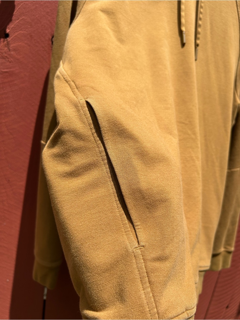 Lululemon City Sweat Pullover Hoodie Gold Mustard Color Men’s Large - Picture 3 of 7